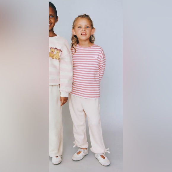 Zara Other - Zara bow trim jogger pants 4 years
